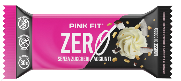 PINK FIT BAR ZERO MOUSSE COCCO BIANCO 30 G - Farmastop