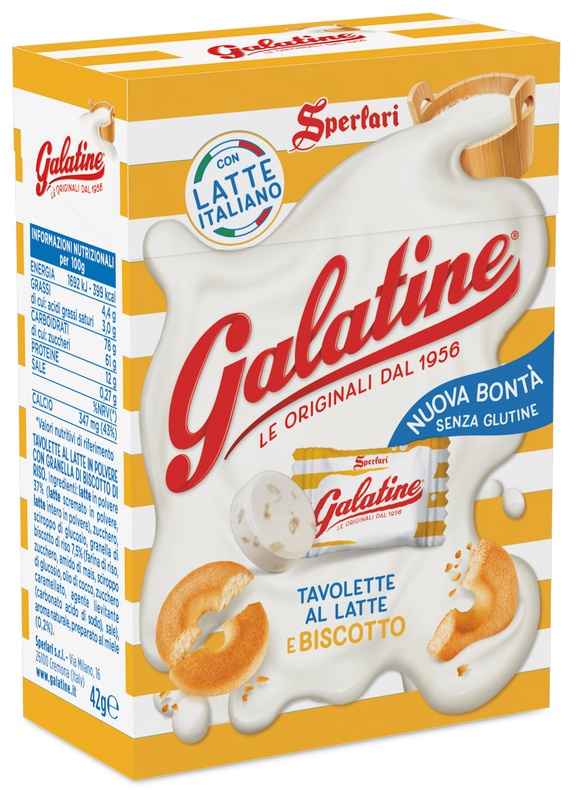 GALATINE ASTUCCIONE LATTE/BISCOTTO 42 G - Farmastop