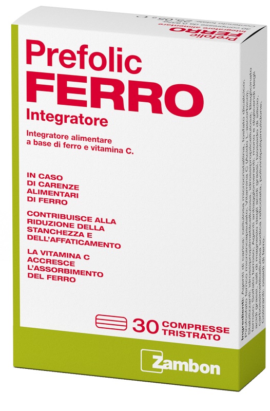 PREFOLIC FERRO 30 COMPRESSE - Farmastop