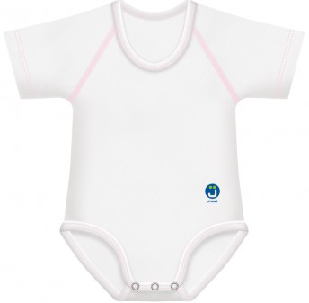 BODY 0-36M BIO COTTON 4SEASON D&D DINOSAURO ROSA - Farmastop