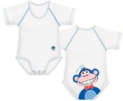 BODY 0-36M BIO COTTON 4SEASON BABY JUNGLE SCIMMIA - Farmastop