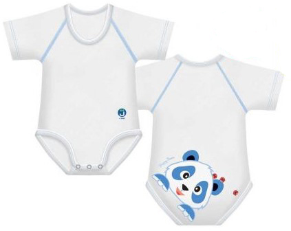 BODY 0-36M BIO COTTON WARM HAPPY BEARS PANDA - Farmastop