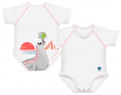 BODY 0-36M BIO COTTON WARM ARCTIC ADVENTURE FOCA - Farmastop