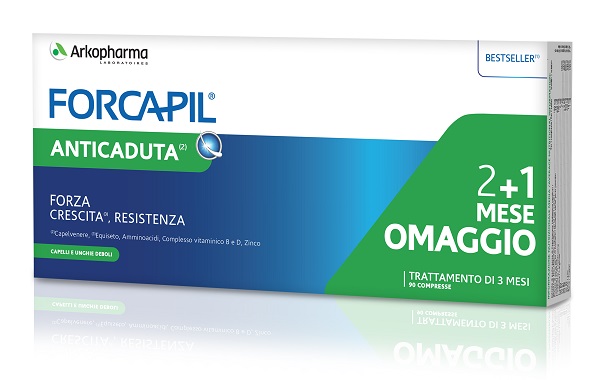 FORCAPIL PACK ANTICADUTA 3 PEZZI DA 30 COMPRESSE - Farmastop