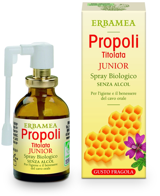 PROPOLI TITOLATA SPRAY JUNIOR BIOLOGICO 20 ML - Farmastop