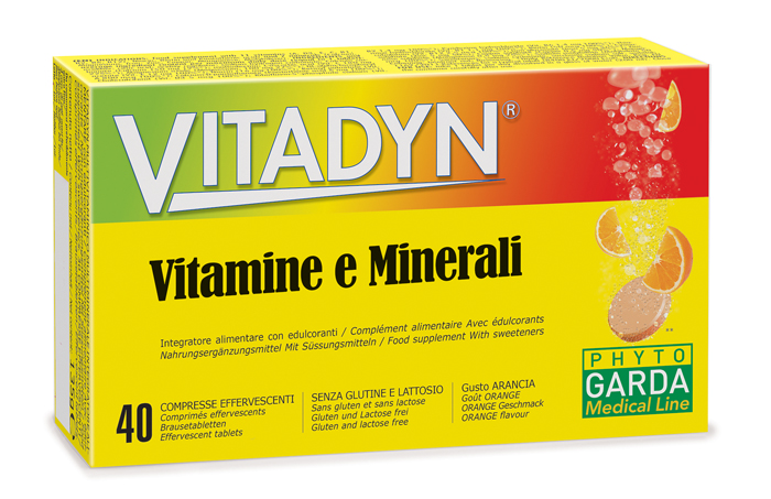 VITADYN VITAMINE/MINERALI 40 COMPRESSE EFFERVESCENTI IN 2 TUBI - Farmastop