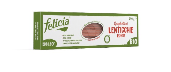 FELICIA SPAGHETTONI LENTICCHIE ROSSE 250 G - Farmastop