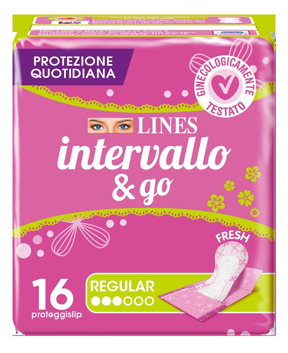 PROTEGGISLIP LINES INTERVALLO FRESH&GO RIPIEGATI 16 PEZZI - Farmastop