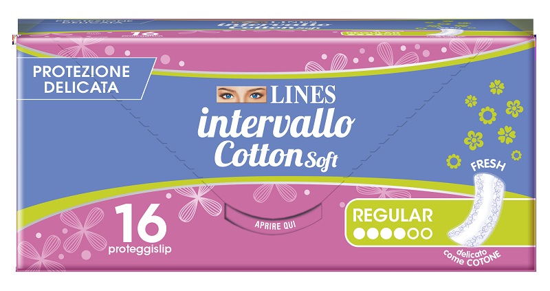 PROTEGGISLIP LINES INTERVALLO COTTON SOFT FRESH DISTESI 16 PEZZI - Farmastop