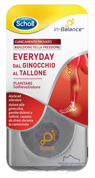 PLANTARE SOLLIEVO DOLORE DA GINOCCHIO A TALLONE SCHOLL IN BALANCE EVERYDAY L - Farmastop