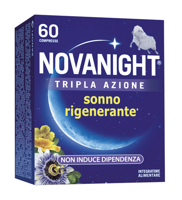 NOVANIGHT TRIPLA AZIONE SONNO RIGENERANTE 60 COMPRESSE - Farmastop
