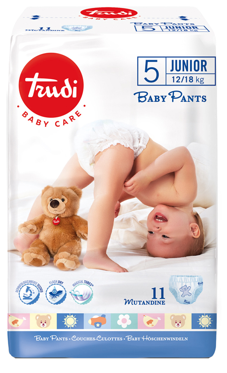 TRUDI BABY CARE PANTS JUNIOR 12/18 KG 11 PEZZI - Farmastop