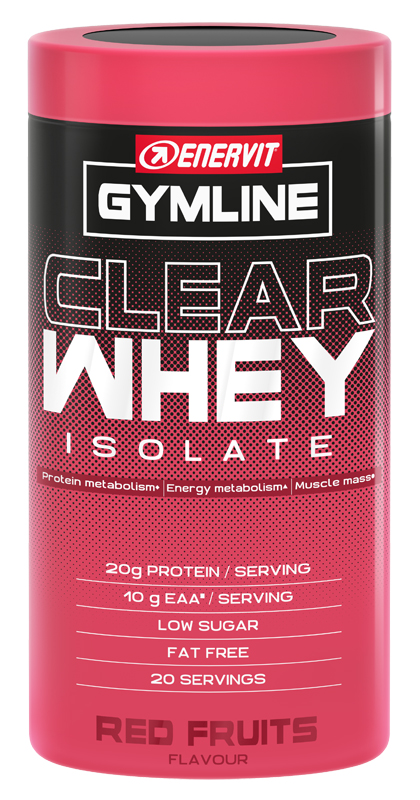 GYMLINE CLEAR WHEY ISOLATE RED FRUITS 480 G - Farmastop