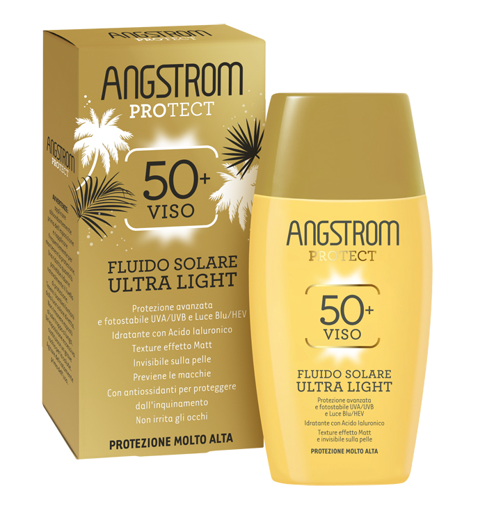 ANGSTROM FLUIDO SOLARE VISO ULTRA LIGHT SPF 50+ 40 ML - Farmastop