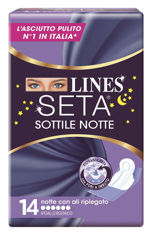 LINES SETA SOTTILE NOTTE CON ALI 14 PEZZI - Farmastop
