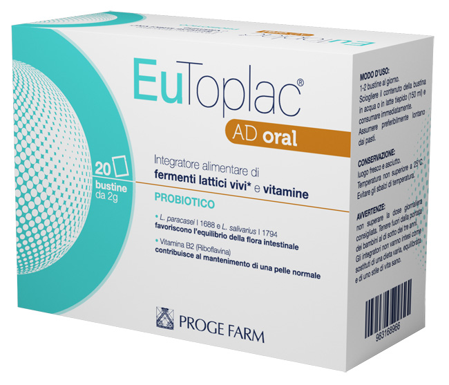 EUTOPLAC AD ORAL 20 BUSTINE - Farmastop