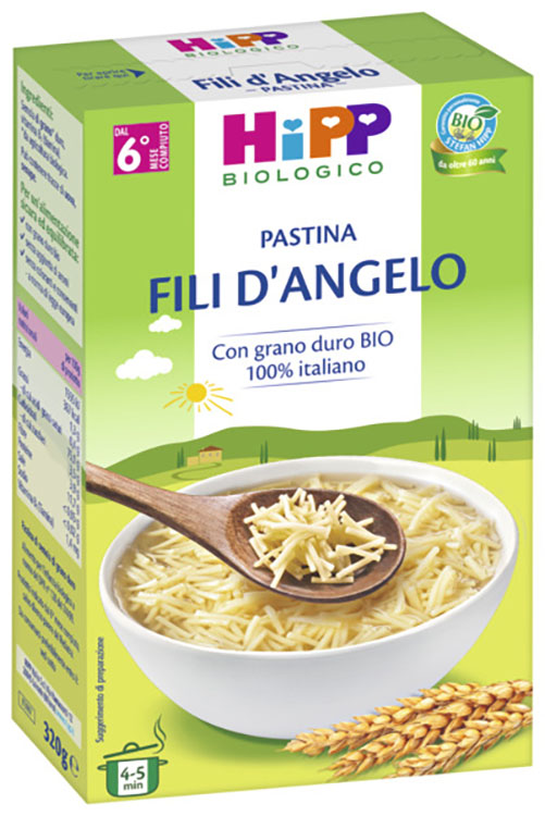HIPP BIO PASTINA FILI D'ANGELO 320 G - Farmastop