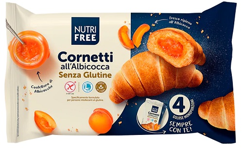 NUTRIFREE CORNETTI ALBICOCCA 4X60 G - Farmastop