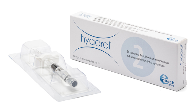 SIRINGA INTRA-ARTICOLARE HYADROL CON ACIDO IALURONICO 1% E ADELMITROL 2% CAPACITA' 2 ML - Farmastop