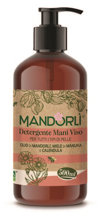 MANDORLI DETERGENTE MANI VISO PER TUTTI I TIPI DI PELLE 500 ML - Farmastop