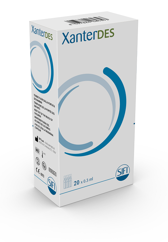 XANTERDES SOLUZIONE OFTALMICA 20 FLACONCINI MONODOSE DA 0,3 ML - Farmastop