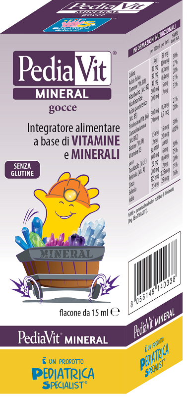 PEDIAVIT MINERAL GOCCE 15 ML - Farmastop