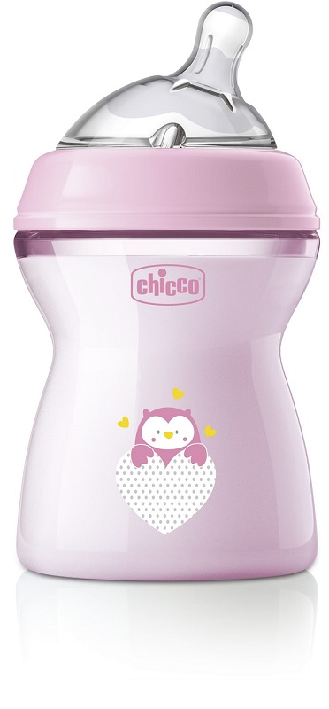 CHICCO BIBERON NAT FEEL PP 2M+ 250 ML BIMBA - Farmastop