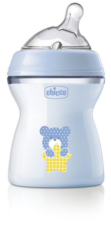 CHICCO BIBERON NAT FEEL PP 2M+ 250 ML BIMBO - Farmastop