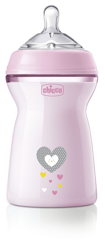 CHICCO BIBERON NAT FEEL PP 6M+ 330 ML BIMBA - Farmastop