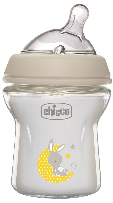 CHICCO BIBERON NAT FEEL VETRO 0M+ 150 ML - Farmastop
