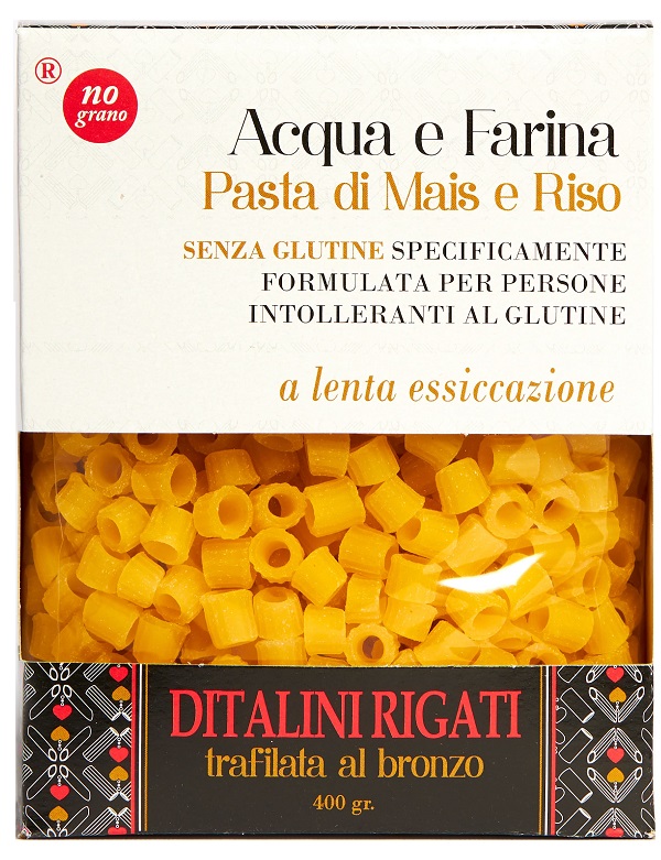 NUTRI TE' DITALINI RIGATI ACQUA E FARINA MAIS E RISO 250 G - Farmastop