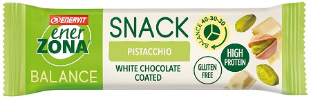 ENERZONA SNACK PISTACCHIO CIOCCOLATO BIANCO 27 G - Farmastop
