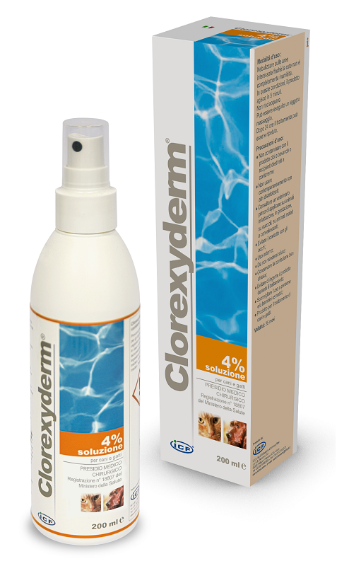 CLOREXYDERM SOLUZIONE 4% 200 ML - Farmastop