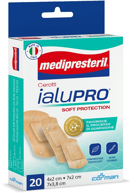 MEDIPRESTERIL CEROTTI IALUPRO SOFT PROTECTION 3 FORMATI ASSORTITI 20 PEZZI - Farmastop