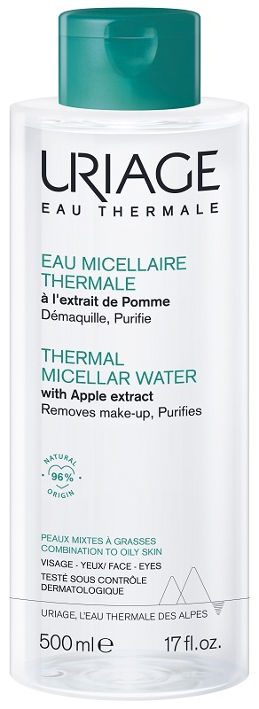 URIAGE EAU MICELLAIRE THERMALE PELLI MISTE GRASSE FLACONE 500 ML - Farmastop