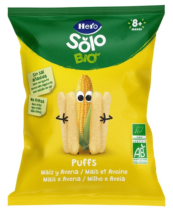 HERO SOLO SNACK PUFF AVENA MAIS 25 G - Farmastop