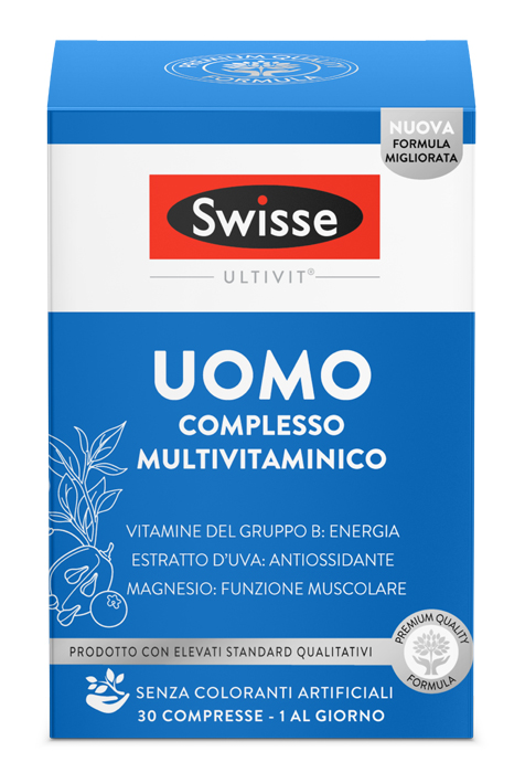 SWISSE MULTIVITAMINICO UOMO 30 COMPRESSE - Farmastop