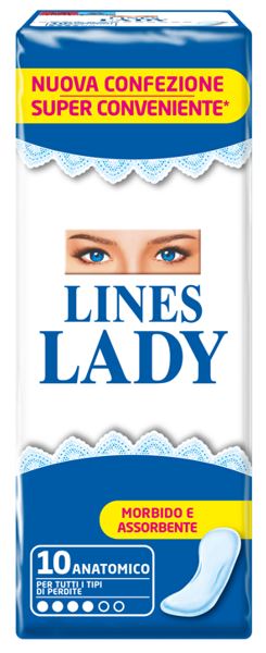 LINES LADY ANATOMICO 10 PEZZI - Farmastop