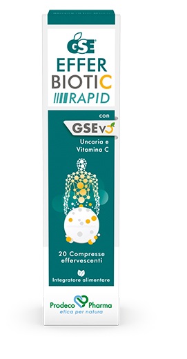 GSE EFFERBIOTIC RAPID 20 COMPRESSE - Farmastop