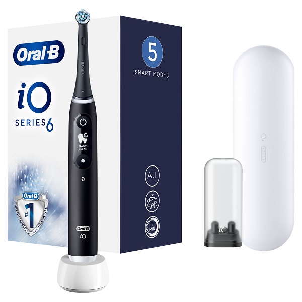 ORAL-B IO 6 BLACK SPAZZOLINO ELETTRICO + 2 REFILL - Farmastop