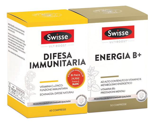 SWISSE BIPACK DIFESA IMMUNITARIA 60 COMPRESSE + ENERGIA B 50 COMPRESSE - Farmastop