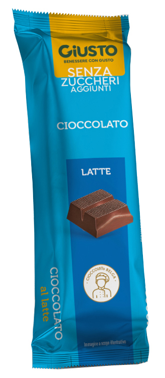 GIUSTO SENZA ZUCCHERO BARRETTA CIOCCOLATO LATTE 42 G - Farmastop