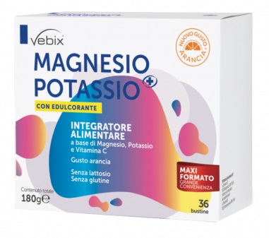 VEBIX MAGNESIO POTASSIO + CON EDULCORANTE 36 BUSTE 5 G - Farmastop
