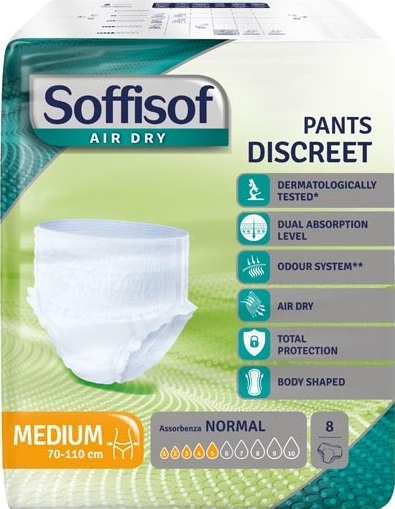 PANNOLONE SOFFISOF AIR DRY PANTS DISCREET LARGE 7 PEZZI - Farmastop