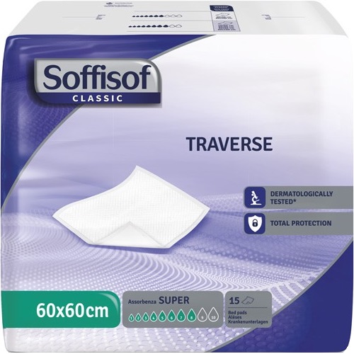 TRAVERSA PER INCONTINENZA SOFFISOF CLASSIC 8 GOCCE 60 X 60 15 PEZZI - Farmastop