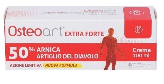 OSTEOART EXTRA FORTE 50% ARNICA E ARTIGLIO DEL DIAVOLO CREMA 100 ML AZIONE LENITIVA NUOVA FORMULA - Farmastop