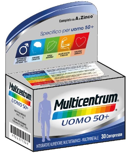 MULTICENTRUM UOMO 50+ 30 COMPRESSE - Farmastop