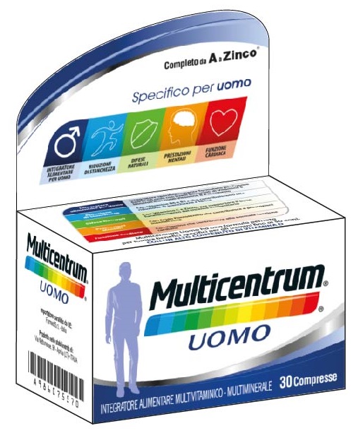 MULTICENTRUM UOMO 30 COMPRESSE - Farmastop