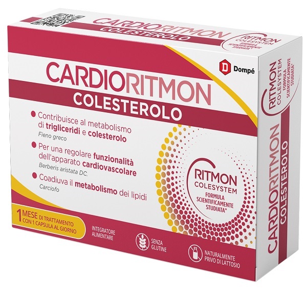 CARDIORITMON COLESTEROLO 30 CAPSULE - Farmastop
