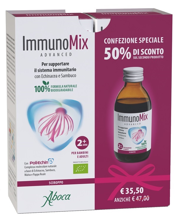 IMMUNOMIX ADVANCED SCIROPPO CONFEZIONE SPECIALE 2 PEZZI - Farmastop
